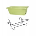 thumbnail image 3 of S SERENABLE Balcony Hanging Planter with Bracket Easily Install Versatile 17x7.4x5.9inch Black Rack, 3 of 8