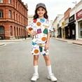 thumbnail image 5 of Grblisyd Back to School Girls Two Piece Sets Short Sleeve Tshirts Back to School Summer Outfits Size 6-14, 5 of 5