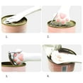 thumbnail image 2 of Feeding Wet Food Storage Reusable Silicone Multifuctional Cat Dog Can Covers Can Lids Tin Opener Pet Food Spoon PINK LID, 2 of 8