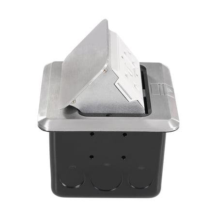 ChicHomey 2PCS Pop-Up Floor Socket Set, Waterproof IP44, Dual 20A US Outlets, 4000W, GFCI Protection, Stylish and Space-saving Design