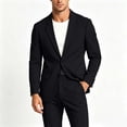 thumbnail image 3 of StSilkitty Men's 2 Piece Outfits Long Sleeve 2 Buttons Blazer and Pants Sets Lightweight Soft Comfy Outfit, 3 of 5