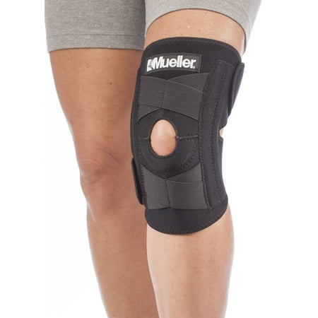 Mueller Self Adjusting Knee Stabilizer, Black, One Size Fits (Best Knee Support For Torn Cartilage)