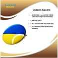 thumbnail image 7 of 2-Pack, UKRAINE FLAG PINs, Super Shiny Bright Oval Dome Brooches Lapel Pin, 1" - 2 Pieces, 7 of 7