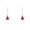Red, variant on PLJFXXM 1PCS Blue Pull Chain Crystal Glass Ice Cracked Ball Pull Chain for Ceiling Fan Light Decoration 50cm Extension Chain