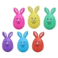 thumbnail image 1 of 6 huevos de Pascua, decoración creativa de Pascua, cesta con forma de conejito, adorno de relleno. 6 colores, 1 of 9