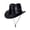 Black, variant on Cowboy Hat for Women and Men Striped And Checked Print Jazz Style Cowboy Hat Suitable For Parties Stage Performances Black One Size