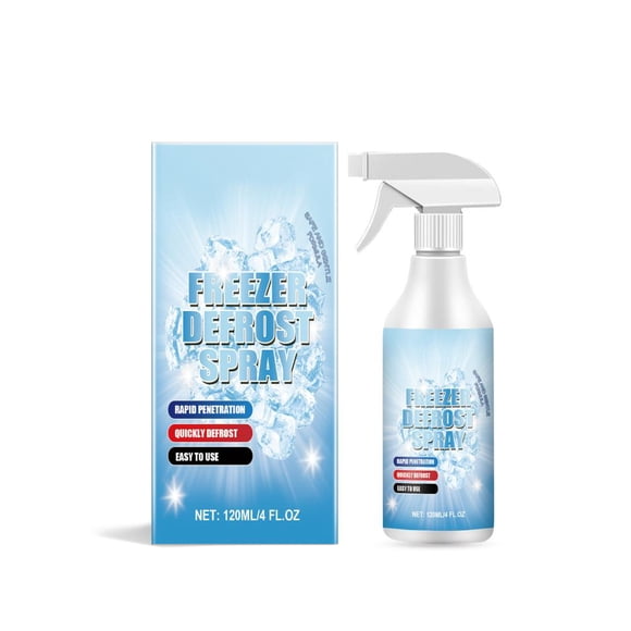 Freezer Defrosting Spray - Rapid Ice Melting Solution for Refrigerators, Ice Makers & Windows, Non-Corrosive, Hassle-Free Application, 120ml