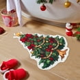 thumbnail image 5 of Honeeladyy Christmas Tree Bathroom Rug, Soft Absorbent Non-Slip Floor Mat, Festive Holiday Decor for Bathroom & Living Room, 23.62"x15.74", 5 of 6