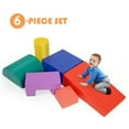 thumbnail image 2 of Costway 6 Piece Climb Crawl Play Set Indoor Kids Baby Toddler Soft Safe Foam Blocks Toys, 2 of 12