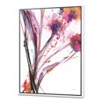 thumbnail image 1 of Abstract Purple Handpainted Flowers - Traditional Framed Canvas, 1 of 3