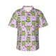 thumbnail image 1 of Balery Happy Frogs1 Camisas hawaianas de manga corta para hombre, camisas playeras de corte holgado, camisas de vacaciones con botones,Large, 1 of 7