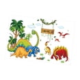 thumbnail image 4 of 2 pegatinas de pared de dinosaurio, pegatinas decorativas para pared, regalos DIY, , adorno para aula, guardería, cocina, niña,, 4 of 8