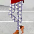 thumbnail image 5 of SNOWSONG Halloween Leggings for Women Halloween Women's High Waisted Bottom Pants Tummy Tuck Printed Leggings Pantyhose Plus Size Leggings Womens Leggings Tummy Control Leggings Purple M, 5 of 6