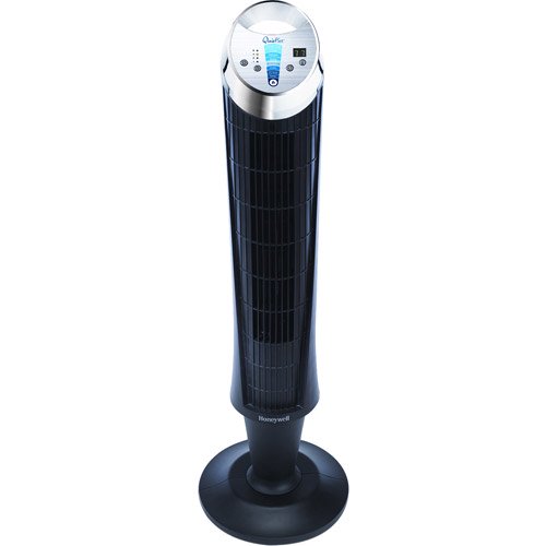 Honeywell QuietSet Oscillating Whole Room Tower Fan, HY108, Black