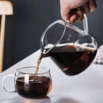 thumbnail image 4 of Pour Over Coffee Maker - 300ML Glass Carafe Coffee Server with Glass Coffee Dripper/Filter, Drip Cof, 4 of 8