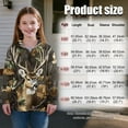 thumbnail image 7 of Uorisanigo Kids Girls Sweatshirt Casual Long Sleeve Pullover Top Oversized Camo Hunting Deer Quarter Zipper Cropped Sweatshirt Teen Girl Comfy Pullover Jackets Sweaters Fall Clothes, 7 of 7