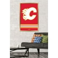 thumbnail image 2 of NHL Calgary Flames - Logo 21 Wall Poster, 22.375" x 34", Framed, 2 of 3