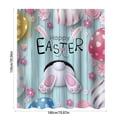 thumbnail image 2 of S Easter Shower Curtain With Digital Print, Waterproof Fabric And Hook Set For Bathroom Partition, No-Drilling Installation, 0.44 Lb, 2 of 6
