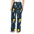 thumbnail image 3 of Xecao Space and Animals Women's Straight Lounge Pajama Pants: The Epitome of Relaxed Sleepwear, 3 of 9