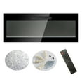 thumbnail image 6 of Indoor Fireplaces 42 inch recessed ultra thin tempered glass front wall mounted electric fireplace with remote and multi color flame & emberbed, LED light heater,Electric Indoor Fireplaces, 6 of 13