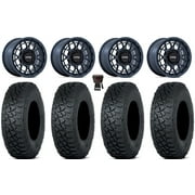 KMC Technic 15" Wheels Blue 30" Tenacity XNR 8ply Tires SportsmanRZRRanger