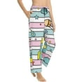thumbnail image 2 of Kll Womens Space Doodle Print Pajama Pants Soft Pajama Bottoms For Women Cozy Lounge Pants, 2 of 9