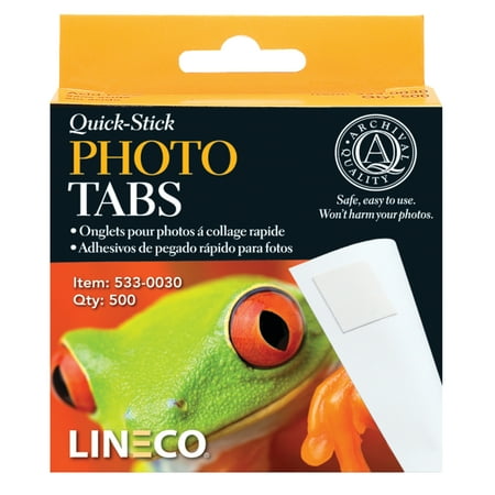 UPC: 0099295532112 | Lineco/University Products Infinity Photo Tabs  1/2  Squares  500/Pkg.