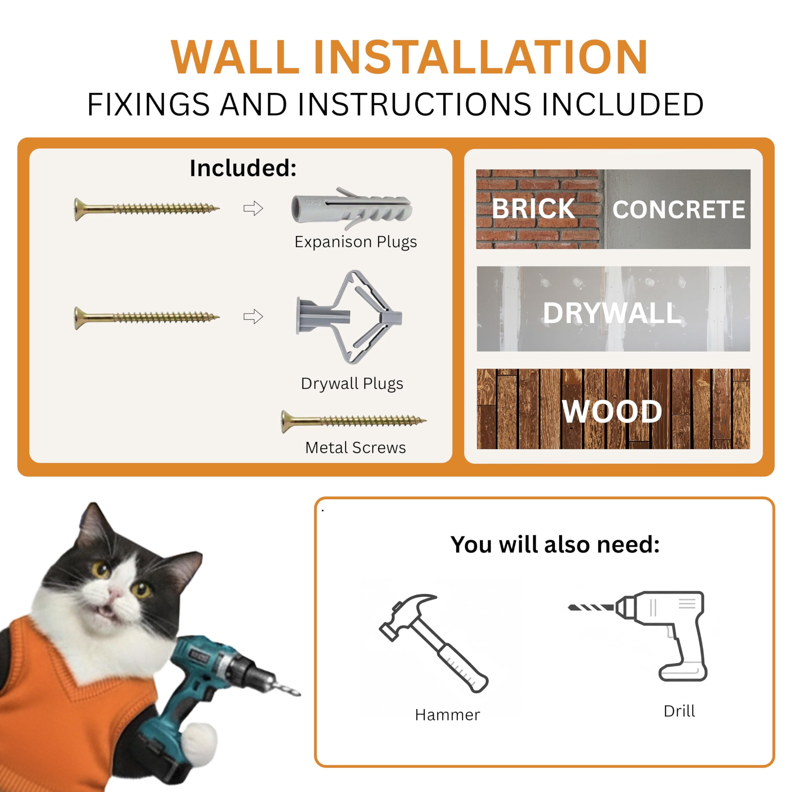 Cat Wall Shelves - Safe And Sturdy Furniture Stylish Corner Shelf With 3 Steps For Cats Up To 15lbs Cushioned Perch Stairs Climbing Playing Wood
