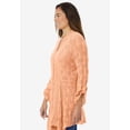 thumbnail image 3 of Woman Within Plus Size Open Front Pointelle Cardigan, 3 of 3