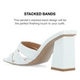 thumbnail image 2 of Journee Collection Womens Ellington Inset Covered Block Heel Slip On Sandals, 2 of 6