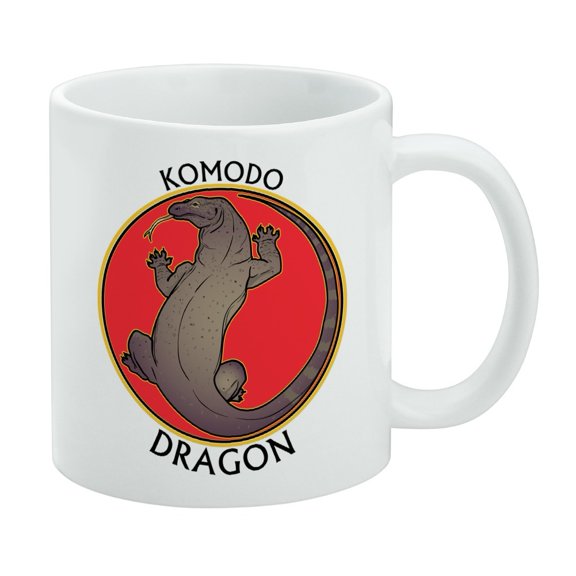 Komodo Dragon White Mug