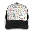 thumbnail image 3 of Yiaed America Landmarks Print Baseball Cap Dad Hat Polo Style Plain Blank Adjustable Size, 3 of 5
