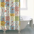 thumbnail image 4 of Pioneer Flower Floral Print Pattern Shower Curtain 72"x84", Bathroom Decorative Shower Curtain Set with 12 Hooks, Waterproof Washable, 4 of 6