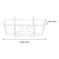 thumbnail image 2 of 1Pc Iron Balcony Hanging Flowerpot Rack Sqaure Railing Fence Planter Holder, 2 of 6