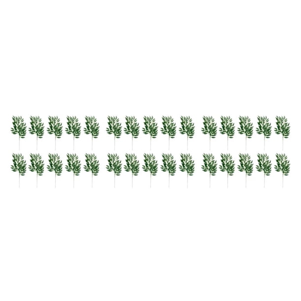Bearachild 10 piezas de ramas de sauce falsas hojas de plantas artificiales hojas de interior jardín al aire libre arreglo de boda tipo 1 / verde Type1 NO1