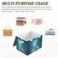 thumbnail image 6 of Yayeee Collapsible Cube Storage Bin with Lid Fabric Closet Decorative Basket with Handles, Magical Forest Glowing Lights, 6 of 7