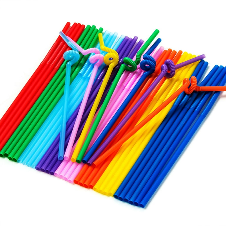 Stand Up Zipper Bags – Clear Juice Pouches with 50 Straws – Drink