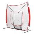thumbnail image 3 of Zelus Baseball Net Softball Pratique Kit 7x7ft Pitching Net avec Ballons d'Entraînement et Sac, 3 of 7