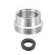 thumbnail image 1 of Adaptador de aireador de grifo, M16 hembra a M22 macho con arandela, longitud de 12mm, 1 of 6