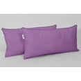 thumbnail image 2 of Vargottam Indoor/Outdoor Polyester Fabric Lumbar Pillow Cover, All-Weather Waterproof Rectangular Cushion Case for Patio Furniture,12" x 20"Set of 2-Lavender, 2 of 7