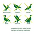 thumbnail image 5 of Juego de discos mejorados para ahuyentar pájaros, 21 discos grandes, reflectores de pájaros de doble cara altamente reflectantes, mejores dispositivos para ahuyentar pájaros para mantener al, 5 of 5