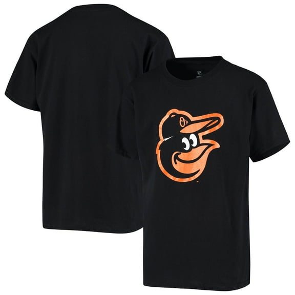 Baltimore Orioles Stitches Youth Team Logo Cotton T-Shirt - Black