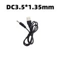 thumbnail image 1 of 1m 2A USB a DC 3.5x1.35mm Reemplace el cable de alimentación del cargador para la linterna de la lámpara de mesa Likrtyny  Libre de BPA, 1 of 5