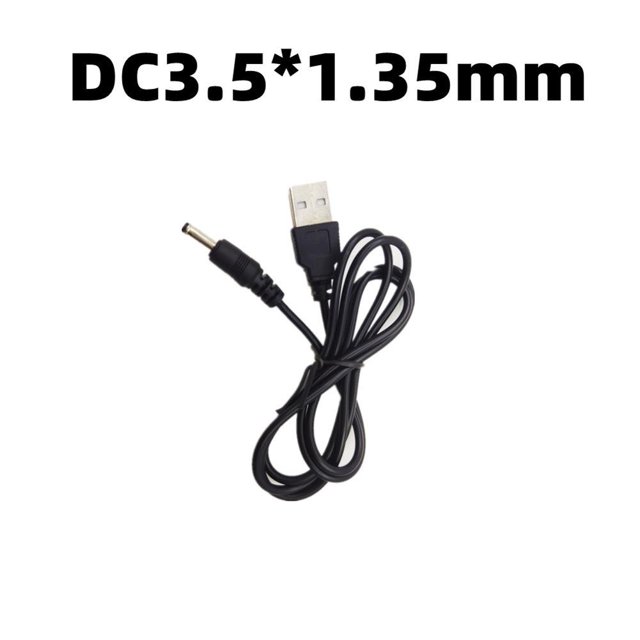 1m 2A USB a DC 3.5x1.35mm Reemplace el cable de alimentación del cargador para la linterna de la lámpara de mesa Likrtyny Libre de BPA