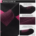 thumbnail image 3 of Athletic Ankle Socks for Men & Women 10 Pairs, Lightweight Breathable Socks for Sports, Fitness and Everyday Wear, Black/LightRed, Shoe Size 6-9, 3 of 5