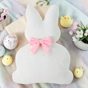 Easter Bunny Plush Pillow Soft Decorative Accent Cushion