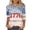 White, variant on Women 250th Anniversary USA Shirt 3/4 Sleeve Patriotic America 250th Shirt 1776-2026 Tshirt,M,Black