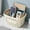 White, variant on kkbbma under $5 Plastic Storage Baskets with Handles - Household Plastic Shower Caddy Storage Basket Desktop Cabinet Rectangular Small Basket Home Transparent Bathroom Storage Basket