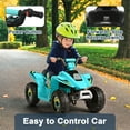 thumbnail image 4 of Resenkos 6V Kids Ride On Electric ATV, Ride Car with 4 Wheels, Ride-On Toy for Toddlers 1-3 Boys & Girls(Blue), 4 of 10