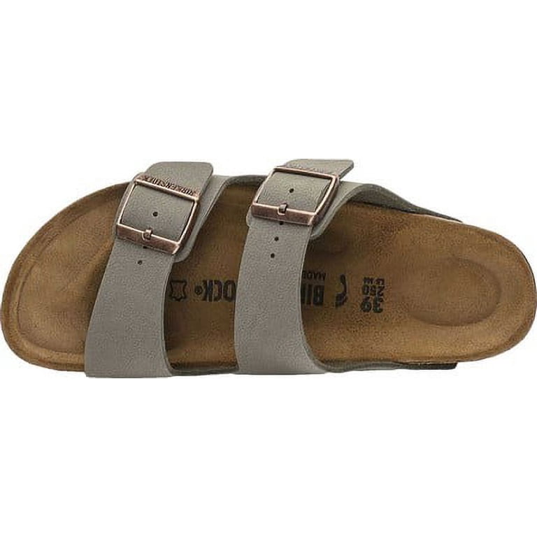Birkenstock Arizona Stone double strap buckle adj. footbed sandals M/9 L/11 Birkenstock Unisex Arizona 2-strap Buckle Slide Sandal, Size  main image 3